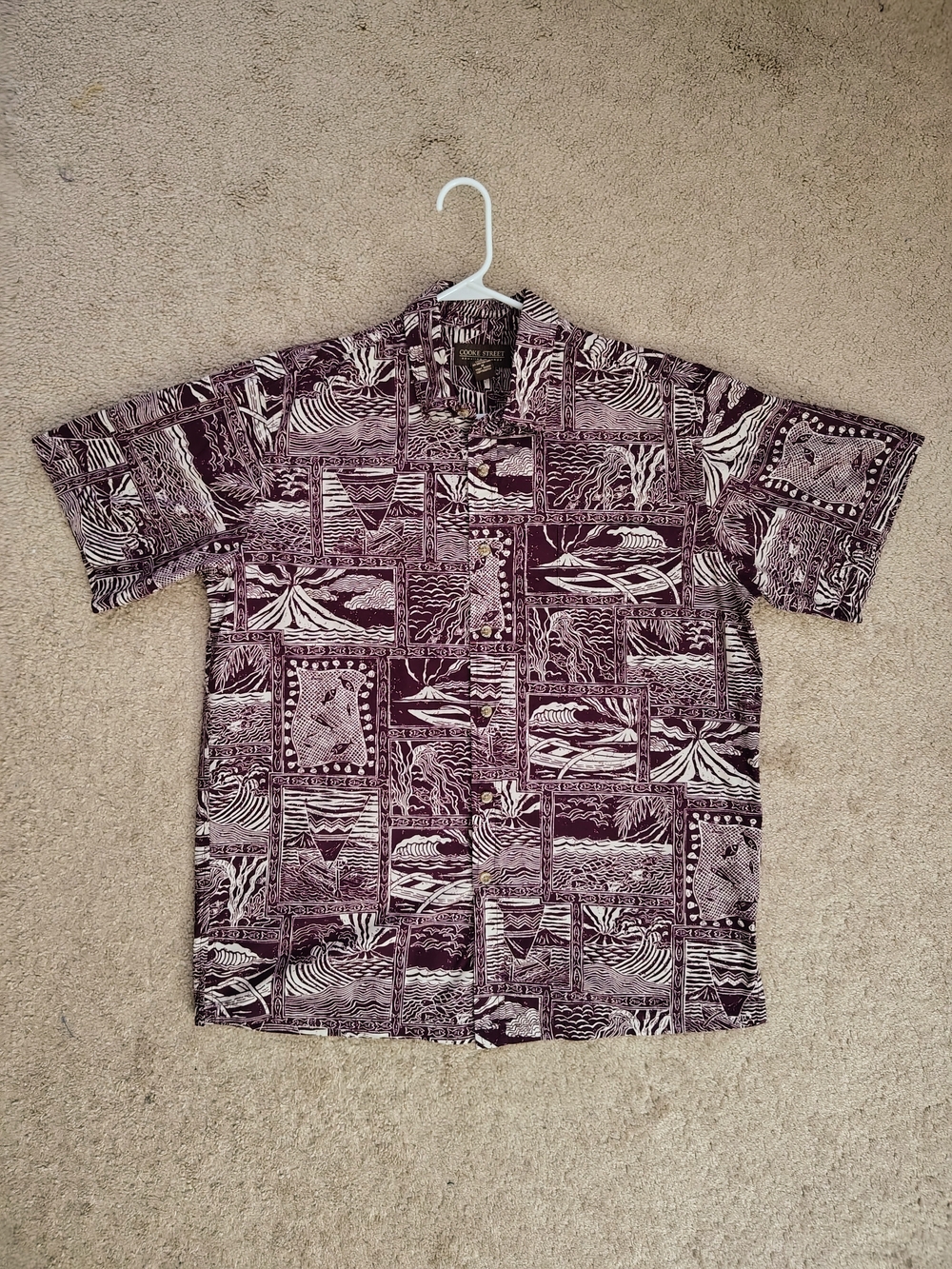 Men's Cooke Street Tropical Patchwork Hawaiian Shirt